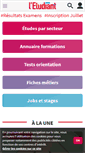 Mobile Screenshot of letudiant.fr